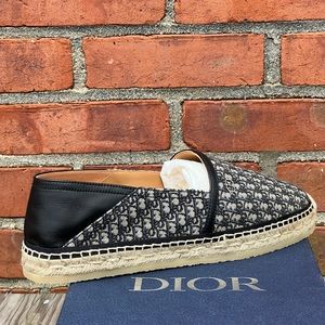 Authentic Dior Paradise Oblique Espadrille Jacquard